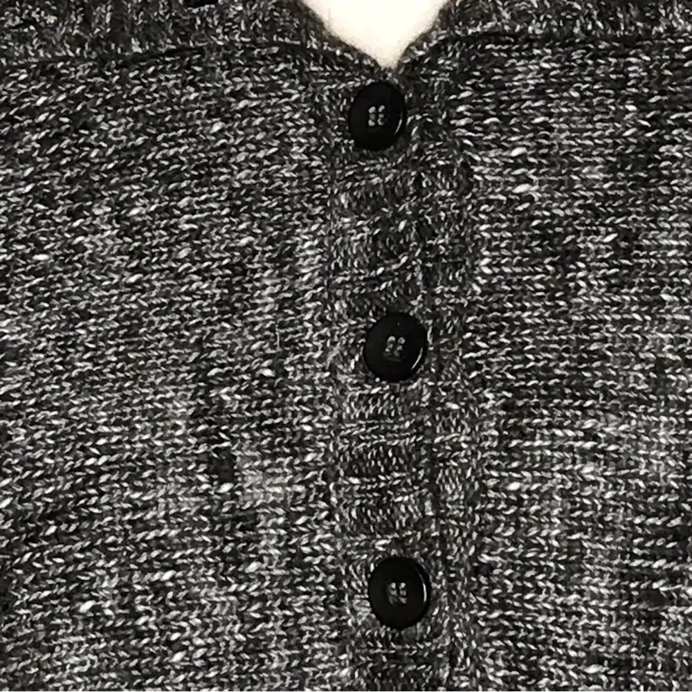 J. Crew Size XS Marled Knit 1/2 Button Collared Sweater-Woman-Wool/Alpaca Blend